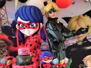 Ladybug e Catnoir personagens vivos cover Mooca Servicos para festas infantis e eventos no [***] 