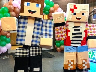 Personagens vivos Minecraft cover Mooca Servicos para festas infantis e eventos no [***] 