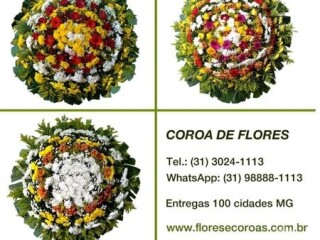 Coroa de flores Cemitrio Jardim da Saudade em Raposos MG CentroSul Servicos especializados no [***] 