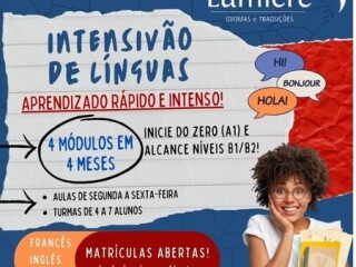 Curso Intensivo de Lnguas At 4 mdulos em 4 meses Campinas SP Aulas de ingls e cursos de idiomas no [***] 