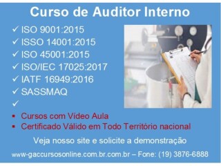 Curso online Auditor Interno da Norma ISOIEC [***] Londrina PR cursos tcnicos enfermagem esttica profissionalizantes [***] 