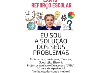 Curso Exato Reforco Escolar Pau da Lima Professores particulares no [***] 