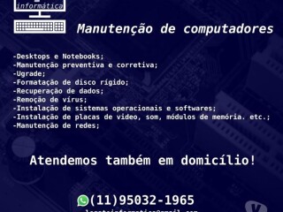 Manutenco de computadores desktops e notebooks Vila Prudente Assistncia tcnica e conserto de eletrnico no [***] 