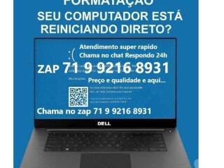 Técnico de informatica Formatação a Domicilio Salvador BA Brotas, Salvador - Assistência técnica e conserto de eletrônico 